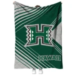 hawaii rainbow warriors arrow layers green quilt blanket best selling