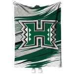 hawaii rainbow warriors wild lines green white quilt blanket best selling