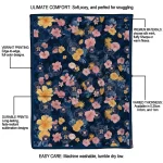 houston astros hibiscus foliage blue quilt blanket best selling