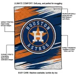 houston astros wild lines blue white quilt blanket best selling