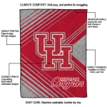 houston cougars arrow layers red quilt blanket best selling