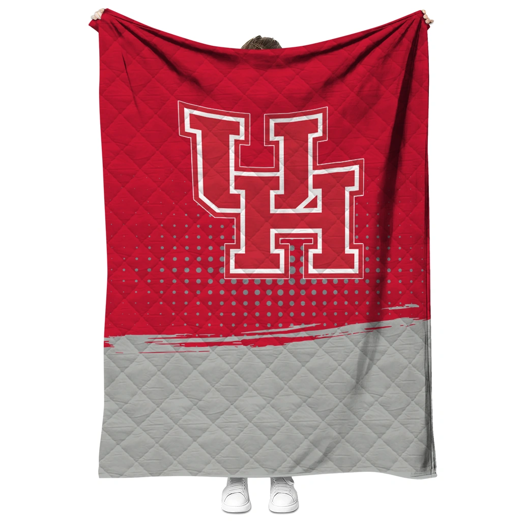 houston cougars dot illusion red quilt blanket fashion forward houston cougars dot illusion red quilt blanket fashion forward