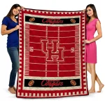 houston cougars mickey player red quilt blanket best selling