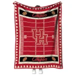 houston cougars mickey player red quilt blanket best selling