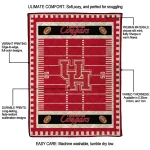 houston cougars mickey player red quilt blanket best selling