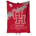 houston cougars paint trail red quilt blanket best selling