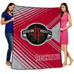 houston rockets arrow layers red quilt blanket best selling