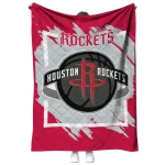 houston rockets block border red quilt blanket best selling