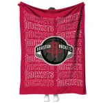 houston rockets bold red quilt blanket best selling