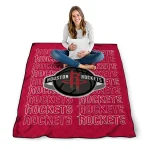 houston rockets bold red quilt blanket best selling
