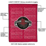 houston rockets bold red quilt blanket best selling