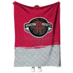 houston rockets dot illusion red quilt blanket best selling