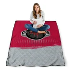 houston rockets dot illusion red quilt blanket best selling