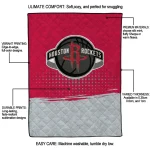 houston rockets dot illusion red quilt blanket best selling