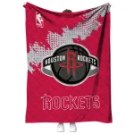 houston rockets nba grunge red quilt blanket best selling