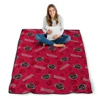 houston rockets solid classic red quilt blanket best selling