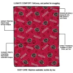 houston rockets solid classic red quilt blanket best selling
