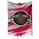 houston rockets wild lines red white quilt blanket best selling