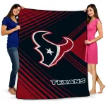 houston texans arrow layers blue quilt blanket best selling