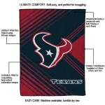 houston texans arrow layers blue quilt blanket best selling