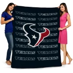 houston texans bold red blue quilt blanket best selling