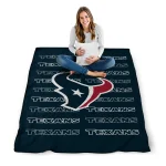 houston texans bold red blue quilt blanket best selling
