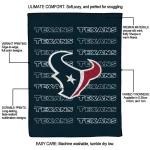houston texans bold red blue quilt blanket best selling
