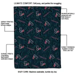 houston texans solid classic blue quilt blanket best selling