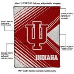 indiana hoosiers arrow layers red quilt blanket best selling