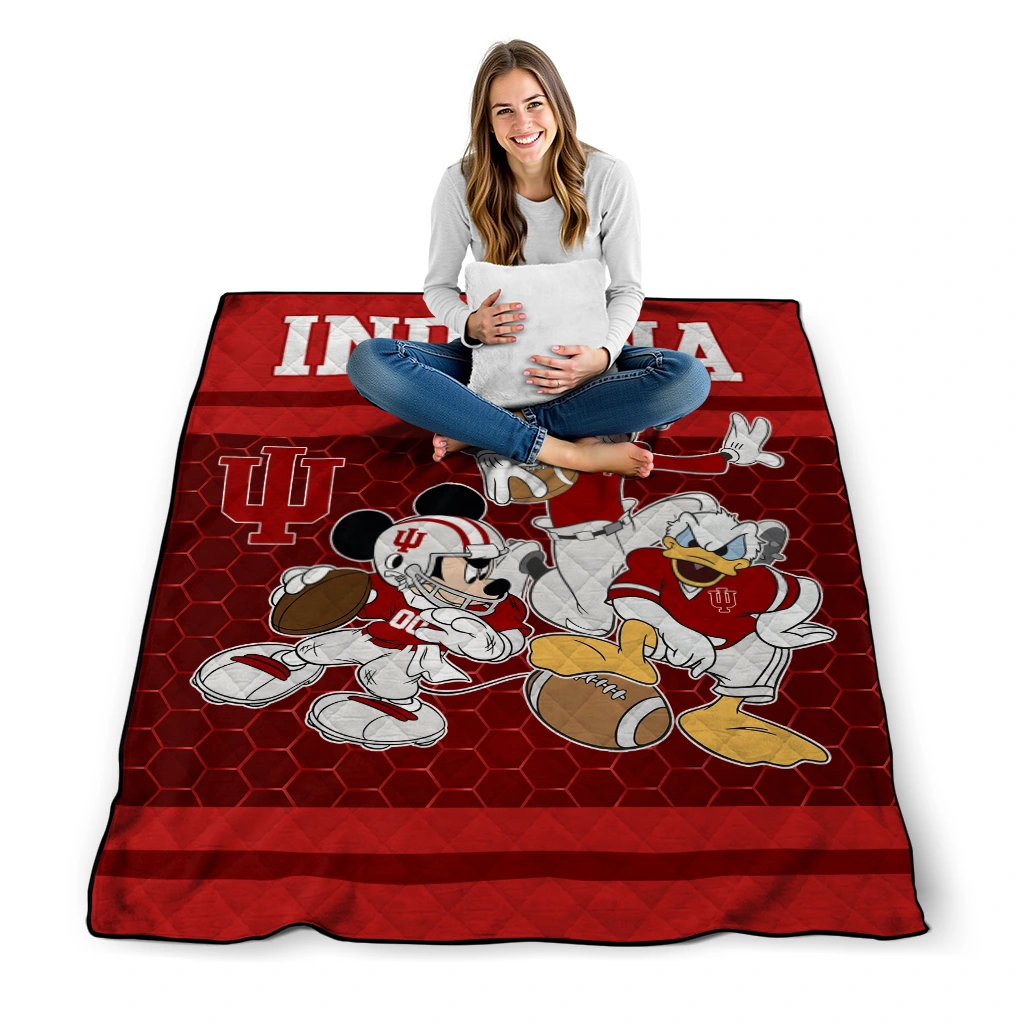 indiana hoosiers disney football red quilt blanket high quality indiana hoosiers disney football red quilt blanket high quality
