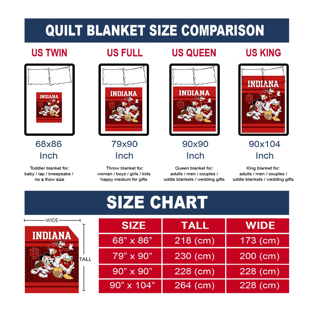 indiana hoosiers disney football red quilt blanket new arrival indiana hoosiers disney football red quilt blanket new arrival