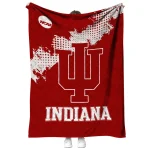 indiana hoosiers paint trail red quilt blanket best selling