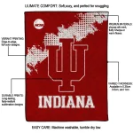 indiana hoosiers paint trail red quilt blanket best selling
