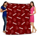 Indiana Hoosiers Solid Classic Red Quilt Blanket 1 indiana hoosiers solid classic red quilt blanket best selling