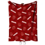indiana hoosiers solid classic red quilt blanket best selling
