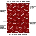 indiana hoosiers solid classic red quilt blanket best selling