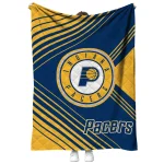 indiana pacers arrow layers blue quilt blanket best selling
