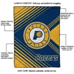 indiana pacers arrow layers blue quilt blanket best selling