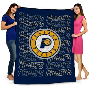 indiana pacers bold red blue quilt blanket best selling