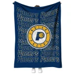indiana pacers bold red blue quilt blanket best selling