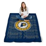 indiana pacers bold red blue quilt blanket best selling