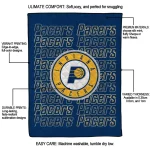indiana pacers bold red blue quilt blanket best selling