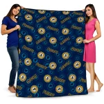 indiana pacers solid classic blue quilt blanket best selling