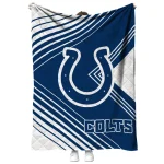 indianapolis colts arrow layers blue quilt blanket best selling