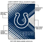 indianapolis colts arrow layers blue quilt blanket best selling