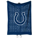 indianapolis colts bold red blue quilt blanket best selling