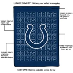 indianapolis colts bold red blue quilt blanket best selling