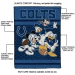 indianapolis colts disney football blue quilt blanket best selling