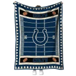 indianapolis colts mickey player blue quilt blanket best selling