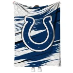 indianapolis colts wild lines blue white quilt blanket best selling